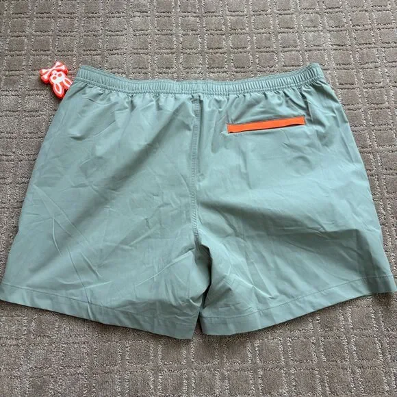 Psycho Bunny Parker Hydrochromic Swim Trunks Mens XXL Lined Seagrass Pull On NWT